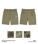 CELANA PENDEK SHORT PANTS CHINO CASUAL SIMPLE PRIA HIJAU ORIGINAL EVIL ARMY | COURTER C25 OLIVE