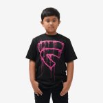 KAOS BAJU ANAK ANAK PRIA KATUN CASUAL LENGAN PENDEK SIMPLE HITAM FRIDAY KILLER | OG MURAL KIDS PINK