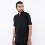 KAOS KERAH POLO PRIA CASUAL SIMPLE LENGAN PENDEK HITAM ORIGINAL MATERNAL DISASTER | NAVACK