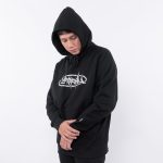 JAKET HOODIE PULLOVER KATUN PRIA WANITA CASUAL SIMPLE HITAM ORIGINAL MATERNAL DISASTER | OULVERT