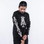 KAOS PRIA KATUN CASUAL SIMPLE LENGAN PANJANG HITAM ORIGINAL MATERNAL DISASTER | VLUIDS