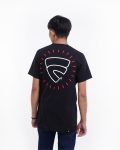 KAOS KATUN PRIA CASUAL SIMPLE LENGAN PENDEK HITAM FRIDAY KILLER | SHINE BLACK RED