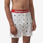 BOXER CELANA DALAM CASUAL PRIA FULL PRINT PUTIH FRIDAY KILLER | RIOT BX WHITE RED