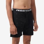 BOXER CELANA DALAM CASUAL PRIA FULL PRINT HITAM FRIDAY KILLER | RIOT BX DARK