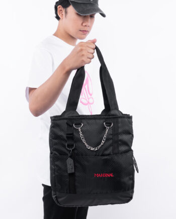 TAS SELEMPANG TOTTEBAG SLING BAG CASUAL SIMPLE PRIA WANITA HITAM ORIGINAL MATERNAL DISASTER | PLATAN