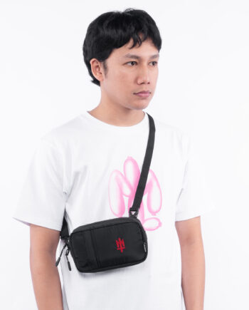 TAS SELEMPANG SLING BAG KECIL CASUAL SIMPLE PRIA WANITA HITAM ORIGINAL MATERNAL DISASTER | ROUTO