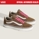 SEPATU SNEAKERS CLASSIC CASUAL PRIA WANITA COKLAT ORIGINAL VNS OTW | OLD SKOOL POP BRW PINK