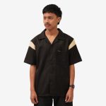 KEMEJA OVERSIZE V NECK KATUN PRIA WANITA CASUAL LENGAN PENDEK HITAM FRIDAY KILLER | TWENTY FOUR BLK