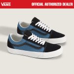 SEPATU SNEAKERS CLASSIC CASUAL PRIA WANITA NAVY ORIGINAL VNS OTW |OLD SKOOL BASICS NAVY BLACK