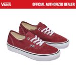 SEPATU SNEAKERS SKATEBOARD CASUAL PRIA WANITA MERAH ORIGINAL VNS OTW | SKATE AUTHENTIC BURGUNDY WHT