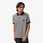 KAOS BERKERAH POLO SHIRT KATUN PRIA CASUAL GARIS GARIS HITAM FRIDAY KILLER | PICK STRP POLO BLK