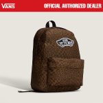 TAS PUNGGUNG RANSEL BACKPACK CASUAL LEOPARD PRIA WANITA COKLAT VNS OTW |OLD SKOOL CLASSIC BP DACH