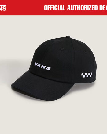 TOPI POLO CAP CASUAL SIMPLE PRIA WANITA HITAM ORIGINAL VNS OTW | CHECK SIDE CURVED BLACK