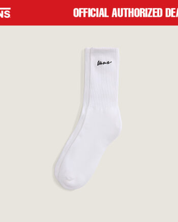 KAOS KAKI SOCKS LEMBUT CASUAL CLASSIC PUTIH ORIGINAL VNS OTW | CLASSIC SCRIPT CREW WHT