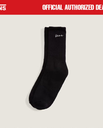 KAOS KAKI SOCKS LEMBUT CASUAL CLASSIC HITAM ORIGINAL VNS OTW | CLASSIC SCRIPT CREW BLACK