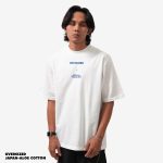 KAOS KATUN JAPAN ALOE16s OVERSIZE PRIA CASUAL POLOS LENGAN PENDEK PUTIH FRIDAY KILLER | DSGND OS WHT