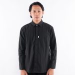 KEMEJA PRIA KATUN CASUAL POLOS LENGAN PANJANG HITAM ORIGINAL MATERNAL DISASTER | INSTITUA