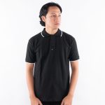 KAOS KERAH POLO SHIRT CASUAL PRIA LENGAN PENDEK HITAM ORIGINAL MATERNAL DISASTER | CRIEPS