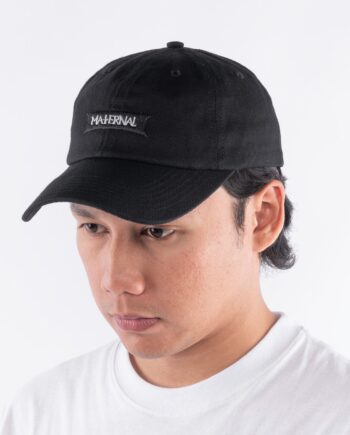 TOPI POLO CAPS HAT 6 PANEL CASUAL SIMPLE PRIA WANITA HITAM ORIGINAL MATERNAL DISASTER | KOUCHE