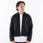 JAKET KATUN TRUCKER PRIA CASUAL POLOS HITAM ORIGINAL MATERNAL DISASTER | MORPHEA