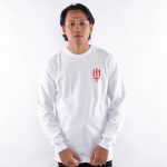 KAOS KATUN COMBED 16's CASUAL PRIA WANITA LENGAN PANJANG PUTIH ORIGINAL MATERNAL | TONESKE