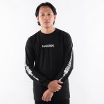 KAOS KATUN COMBED 20's CASUAL PRIA WANITA LENGAN PANJANG HITAM ORIGINAL MATERNAL | SABREA