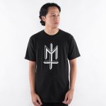 KAOS KATUN COMBED 20's PRIA CASUAL SIMPLE LENGAN PENDEK HITAM ORIGINAL MATERNAL | LOGTHRA