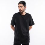 KAOS KATUN COMBED 20's PRIA CASUAL SIMPLE LENGAN PENDEK HITAM ORIGINAL MATERNAL | ZHELL