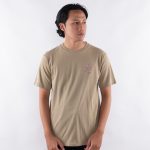 KAOS KATUN COMBED 20's PRIA CASUAL SIMPLE LENGAN PENDEK KHAKI ORIGINAL MATERNAL | FLYODE