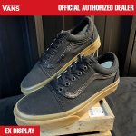 SEPATU SNEAKERS (EX DISPLAY) CASUAL SIMPLE PRIA WANITA HITAM ORIGINAL | X OLD SKOOL BLACK LIGHT GUM