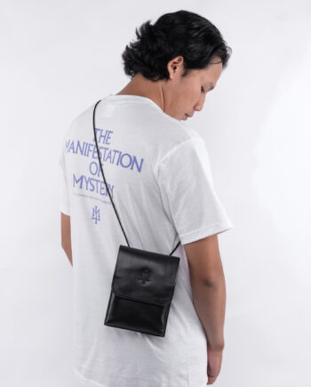 SLING BAG TAS SELEMPANG KULIT ASLI CASUAL SIMPLE POLOS HITAM ORIGINAL MATERNAL | WINDLOW
