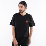 KAOS KATUN COMBED 20's PRIA CASUAL SIMPLE LENGAN PENDEK HITAM ORIGINAL MATERNAL | MANIFESA