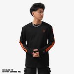 KAOS KATUN COMBED 30s PRIA WANITA CASUAL SIMPLE LENGAN PANJANG HITAM FRIDAY KILLER | CORE LONG HALLOWEEN