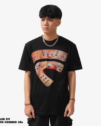 KAOS PRIA KATUN COMBED CASUAL SIMPLE LENGAN PENDEK HITAM FRIDAY KILLER | FRIDAY 13 BLACK