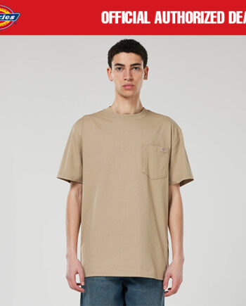 KAOS KATUN PRIA CASUAL SIMPLE LENGAN PENDEK HITAM ORIGINAL DICKIES | SS POCKET DESERT