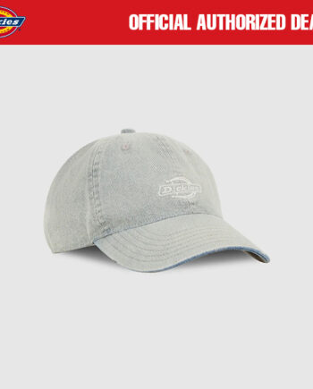 TOPI POLO CAPS DENIM WASH CASUAL PRIA WANITA SIMPLE BLUE ORIGINAL DICKIES | DAD DENIM CAP BLUE