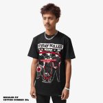KAOS KATUN COMBED 30s PRIA POP PUNK SERIES LENGAN PENDEK HITAM FRIDAY KILLER | NEW WAVE BLACK
