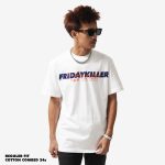 KAOS KATUN COMBED 24s PRIA POP PUNK SERIES LENGAN PENDEK PUTIH FRIDAY KILLER | THE FLAME WHITE