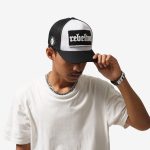 TOPI JARING JARING TRUCKER HAT CASUAL CLASSIC PRIA HITAM REBELTON | RBLTN TRUCKER BLACK WHITE