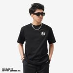 KAOS PRIA KATUN COMBED 30s CASUAL SIMPLE LENGAN PENDEK HITAM FRIDAY KILLER | PAISLEY BLACK