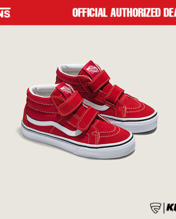 SEPATU ANAK ANAK SNEAKERS VELCRO CLASSIC CASUAL PINK ORIGINAL VNS OTW | UY SK8 MID V FORMULA ONE TRU