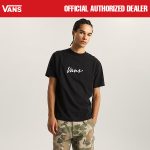 KAOS PRIA KATUN COMBED LENGAN PENDEK HITAM ORIGINAL VNS OTW | CLASSIC SCRIPT BLACK