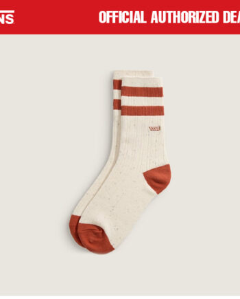 KAOS KAKI SOCKS CLASSIC CASUAL PRIA WANITA PUTIH ORIGINAL VNS OTW | VNS STRIPE CREW BURNT