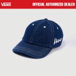 TOPI POLO CAPS CLASSIC CASUAL PRIA WANITA DENIM ORIGINAL VNS OTW | SCRIPT CURVED DARK DENIM