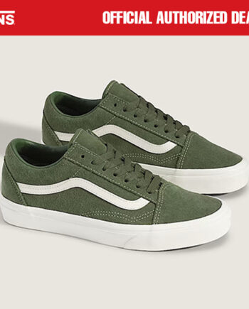 SEPATU SNEAKERS CLASSIC CASUAL PRIA WANITA HIJAU ORIGINAL VNS OTW | OLD SKOOL BASIC DRIED KELP