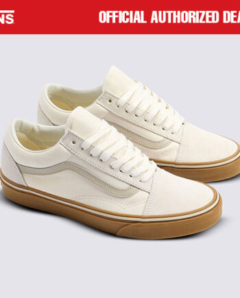SEPATU SNEAKERS CLASSIC CASUAL PRIA WANITA PUTIH ORIGINAL VNS OTW | OLD SKOOL WEIRD GUMS WHITE