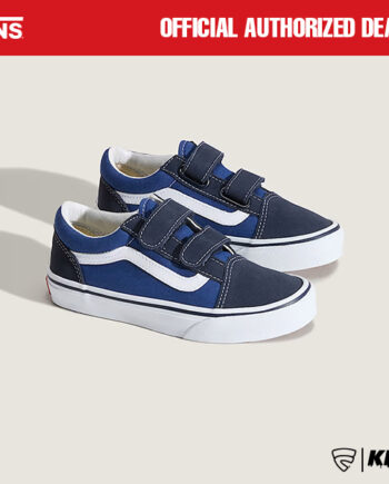 SEPATU ANAK ANAK TRACKING RUNNING VELCRO CASUAL NAVY ORIGINAL VNS OTW | UY OLD SKOOL V NAVY
