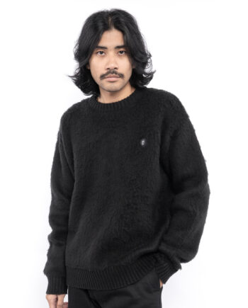 SWEATER RAJUT KNITWEAR BULU CASUAL SIMPLE PRIA WANITA HITAM ORIGINAL MATERNAL DISASTER | TRIKOTA