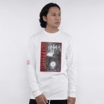 KAOS KATUN COMBED 16's CASUAL PRIA WANITA LENGAN PANJANG PUTIH ORIGINAL MATERNAL DISASTER | WAPZ