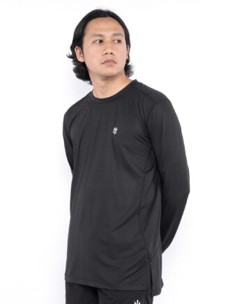 KAOS DRY FIT JERSEY CASUAL PRIA WANITA LENGAN PANJANG HITAM ORIGINAL MATERNAL DISASTER | CARDIEG